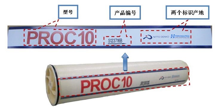 PROC反渗透膜标签说明