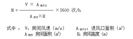 过滤器换气次数计算